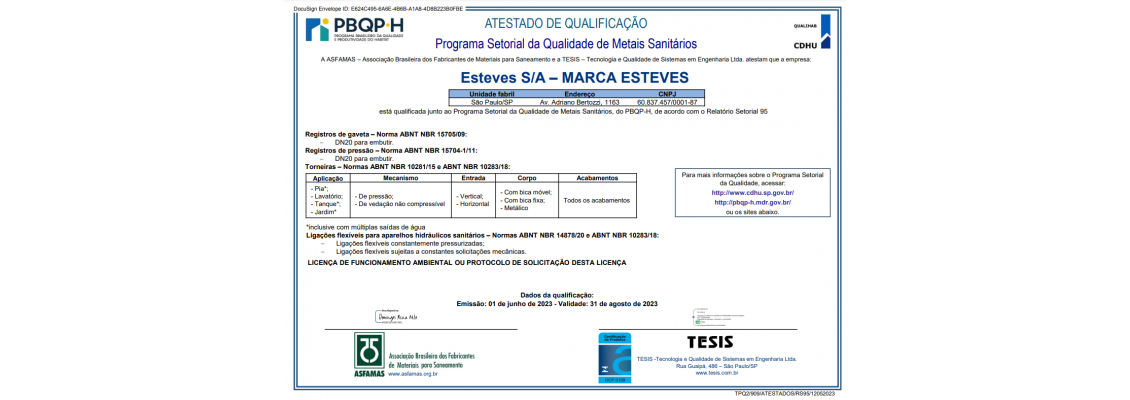 Certificado PBQP-H