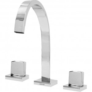 Misturador Banheiro Mesa Bica Alta ¼ Volta Basic C67 Cromado Esteves VML100CWC