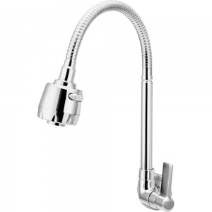 Torneira Cozinha Parede Bica Articulada com Ducha C60 Cromada Esteves VTP900CWB