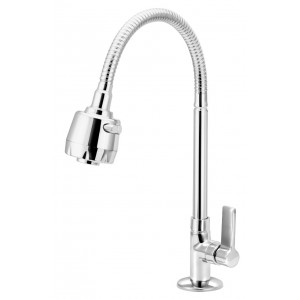 Torneira Cozinha Mesa Bica Articulada com Ducha C60 Cromada Esteves VTM900CWB