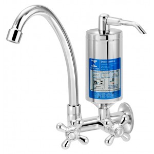 Torneira Cozinha Parede Com Filtro ABS ¼ Volta Classic plus C51 Cromado Esteves VTF212CWB