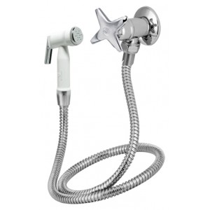 Ducha Higiênica Com Registro Sem Derivação 1984 ¼ Volta Eco C23 Cromado Esteves VAB023CWG