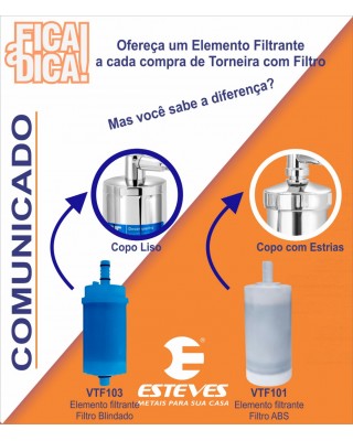 Torneira Cozinha Parede Com Filtro ABS ¼ Volta Bica Articulável Preta Omega C61 Cromado Esteves VTF262CWB