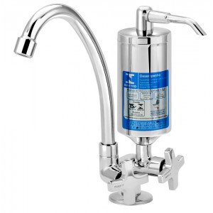 Torneira Cozinha Mesa Com Filtro ABS ¼ Volta Alfa C34 Cromado Esteves VTF330CWB