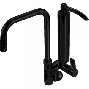 Torneira Cozinha Bancada Com Filtro  ¼ Volta Bica Móvel  Clean C62 Preto Esteves VTF800PWB