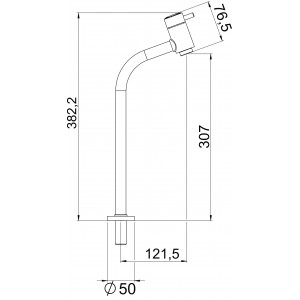 Torneira Banheiro Mesa Bica Alta Cuba Apoio ¼ Volta 1198 Fit Cromado Esteves VTM298CWB