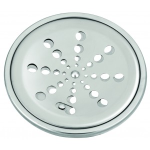 Grelha Inox Redonda Com Caixilio 150Mm Cromado Esteves VAD273IWG