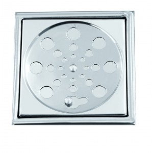 Grelha Inox Quadrada Com Caixilio 100Mm Cromado Esteves VAD281IWB