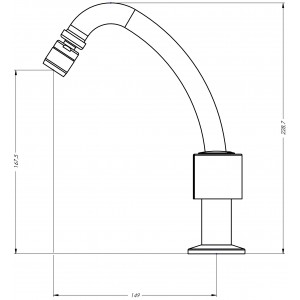 Misturador Cozinha Mesa Bica Móvel ¼ Volta 1256 Mônaco C40 Cromado Esteves VMM687CWB
