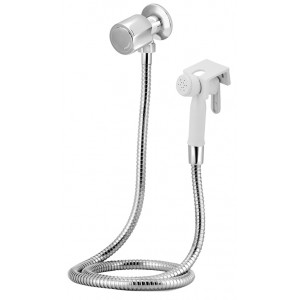 Ducha Higiênica Com Registro Sem Derivação 1984 ¼ Volta Mônaco Plus C40 Cromado Esteves VAB484WWB