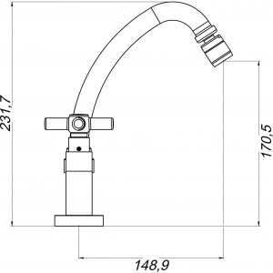 Misturador Cozinha Mesa Bica Móvel ¼ Volta 1256 Orion C37 Cromado Esteves VMM670CWU
