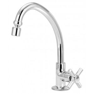 Torneira Cozinha Mesa Bica Móvel ¼ Volta 1167 Orion C37 Cromado Esteves VTM090CWB