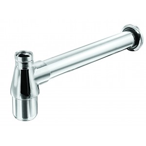 Sifão Lavatório Regulável. 1X1 Tubo Saída 30cm Cromado Esteves VSM078CWG