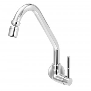 Torneira Cozinha Parede Bica Móvel ¼ Volta 1168 Stilo C31 Cromado Esteves VTP700CWB