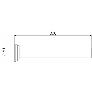 Tubo Ligação Bacia 1.1/2x30Cm Cromado Esteves VLL414CWG