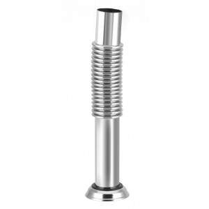 Tubo Saída 1.1/2X30Cm Corrugado Cromado Esteves VLL130CWG