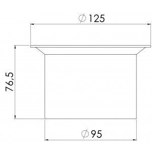 Bolsa Preta 4 Cromado Esteves VAD095WWU