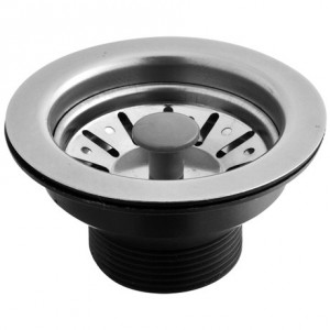 Válvula Cozinha Com Aba Inox 4.1/2X1.1/2 Cromado Esteves  Base ABS VVA045IWB